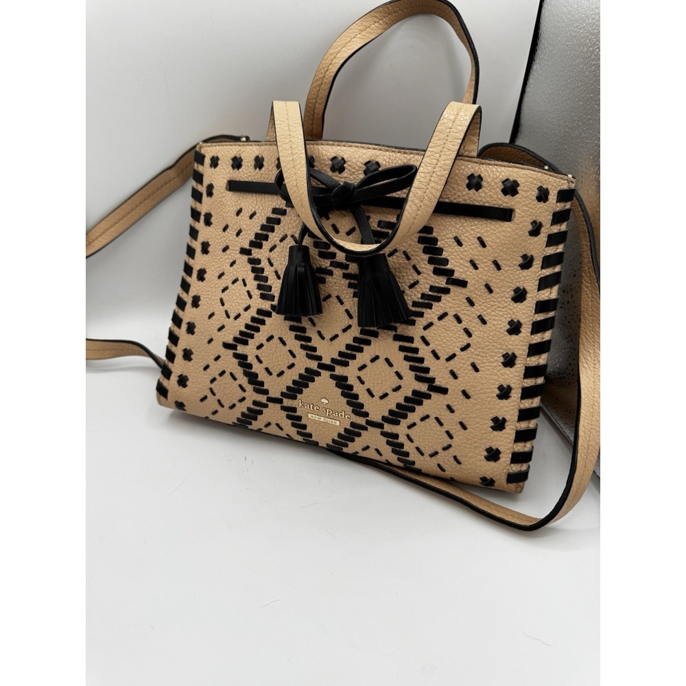 Kate Spade NY Isobel 2-Way Shoulder Bag in Solid Color Hayes Street Wove EUC PT3